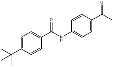 4-叔丁基-N-(4-乙酰苯基)苯甲酰胺, 301157-92-6, 結(jié)構(gòu)式