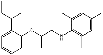 N-{2-[2-(sec-Butyl)phenoxy]propyl}-2,4,6-trimethylaniline Struktur