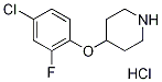 4-(4-Chloro-2-fluorophenoxy)piperidinehydrochloride Struktur