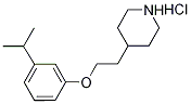 4-[2-(3-Isopropylphenoxy)ethyl]piperidinehydrochloride Struktur