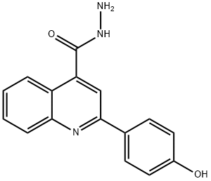 2-(4-HYDROXYPHENYL)QUINOLINE-4-CARBOHYDRAZIDE Struktur