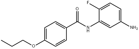 N-(5-Amino-2-fluorophenyl)-4-propoxybenzamide Struktur