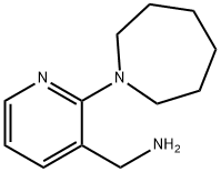 [2-(1-Azepanyl)-3-pyridinyl]methanamine Structure