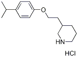 3-[2-(4-Isopropylphenoxy)ethyl]piperidinehydrochloride Struktur
