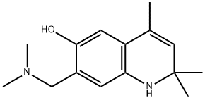 7-[(Dimethylamino)methyl]-2,2,4-trimethyl-1,2-dihydroquinolin-6-ol Struktur