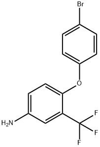4-(4-溴苯氧基)-3-(三氟甲基)苯胺 結構式