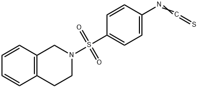 2-[(4-ISOTHIOCYANATOPHENYL)SULFONYL]-1,2,3,4-TETRAHYDROISOQUINOLINE Struktur