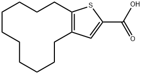 4,5,6,7,8,9,10,11,12,13-DECAHYDROCYCLODODECA[B]THIOPHENE-2-CARBOXYLIC ACID Struktur