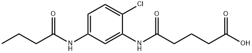 5-[5-(BUTYRYLAMINO)-2-CHLOROANILINO]-5-OXOPENTANOIC ACID Struktur