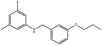 3,5-Dimethyl-N-(3-propoxybenzyl)aniline Struktur