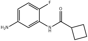 N-(5-amino-2-fluorophenyl)cyclobutanecarboxamide Struktur