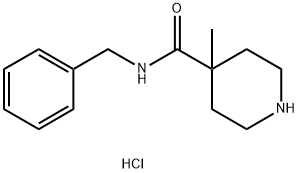 N-ベンジル-4-メチルピペリジン-4-カルボキサミド塩酸塩 化學(xué)構(gòu)造式