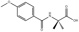 2-(4-甲氧基苯甲酰氨基)-2-甲基丙酸 結(jié)構(gòu)式