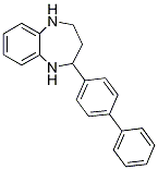 2-Biphenyl-4-yl-2,3,4,5-tetrahydro-1H-benzo[1,4][b]diazepine Struktur