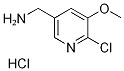 (6-Chloro-5-methoxypyridin-3-yl)methylamine hydrochloride Struktur