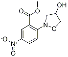 4-Hydroxy-2-[2-(methoxycarbonyl)-4-nitrophenyl]isoxazolidine Structure