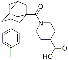 1-[3-(4-Methylphenyl)adamant-1-ylcarbonyl]piperidine-4-carboxylic acid Struktur
