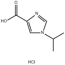 1-Isopropyl-1H-imidazole-4-carboxylic acid hydrochloride Struktur