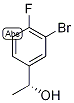 (1R)-1-(3-Bromo-4-fluorophenyl)ethan-1-ol Struktur