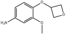 3-Methoxy-4-(oxetan-3-yloxy)benzenamine Struktur