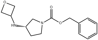 (S)-Benzyl 3-(oxetan-3-ylamino)pyrrolidine-1-carboxylate Struktur