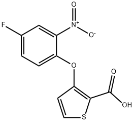 3-(4-Fluoro-2-nitrophenoxy)thiophene-2-carboxylic acid 97%|3-(4-FLUORO-2-NITROPHENOXY)THIOPHENE-2-CARBOXYLIC ACI