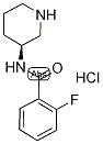 (3S)-3-[(2-Fluorobenzoyl)amino]piperidine hydrochloride Structure