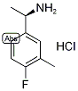 (R)-3,alpha-Dimethyl-4-fluorobenzylamine hydrochloride Struktur