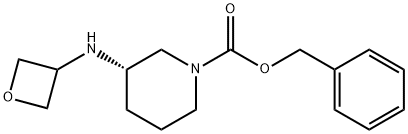 (S)-Benzyl 3-(oxetan-3-ylamino)piperidine-1-carboxylate Struktur