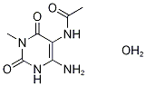 5-Acetylamino-6-amino-3-methyluracil-d3 Hydrate Struktur