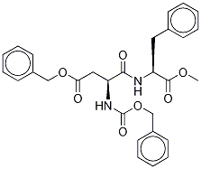 N-Benzyloxycarbonyl-O-benzoyl Aspartame-d5 Struktur