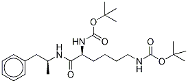 Bis(tert-Butoxycarbonyl) LisdexaMphetaMine-d3 Struktur