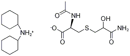 N-Acetyl-S-(2-hydroxy-3-propionamide)-L-cysteine Dicyclohexylammonium Salt Struktur