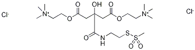 Citric Acid (3-Methanethiosulfonate Ethyl AMide) 1,5-Bis(Choline Ester Chloride) Structure