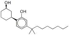 (cis)-3-[2-Hydroxy-4-[1,1-(diMethyl-d6)octyl]phenyl]cyclohexanol Struktur