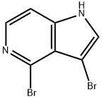 3,4-DIBROMO-5-AZAINDOLE Struktur