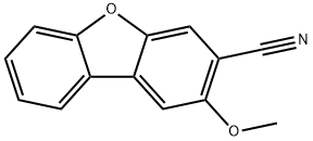 2-Methoxydibenzo[b,d]furan-3-carbonitrile Struktur