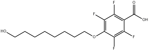 2,3,5,6-Tetrafluoro-4-(8-hydroxy-octyloxy)-benzoic acid Struktur