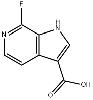 7-Fluoro-6-azaindole-3-carboxylic acid Struktur