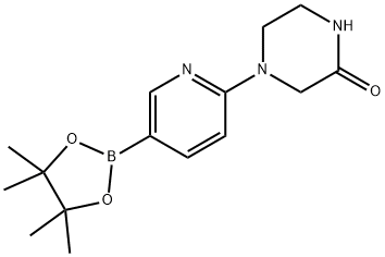 2-PIPERAZINONE, 4-[5-(4,4,5,5-TETRAMETHYL-1,3,2-DIOXABOROLAN-2-YL)-2-PYRIDINYL]- Struktur