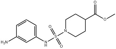1-[[(3-AMinophenyl)aMino]sulfonyl]-4-piperidinecarboxylic acid Methyl ester Struktur