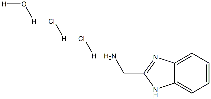 (1H-Benzo[d]iMidazol-2-yl)MethanaMine dihydrochloride hydrate Struktur