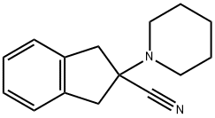 2-(piperidin-1-yl)-2,3-dihydro-1H-indene-2-carbonitrile Struktur