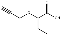 2-(prop-2-ynyloxy)butanoic acid Struktur