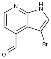 3-BroMo-7-azaindole-4-carbaldehyde Struktur