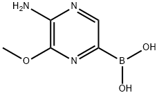 (5-AMino-6-Methoxypyrazin-2-yl)boronic Acid Struktur