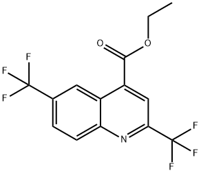 2,6-二(三氟甲基)喹啉-4-甲酸乙酯, 1185292-62-9, 結(jié)構(gòu)式