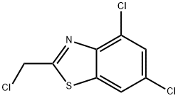2-Chloromethyl-4,6-dichlorobenzothiazole Struktur