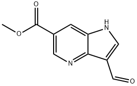 3-ForMyl-4-azaindole-6-carboxylic acid Methyl ester Structure