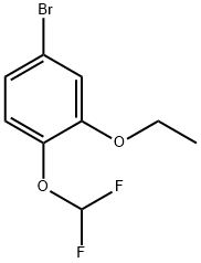 4-BroMo-1-(difluoroMethoxy)-2-ethoxybenzene Struktur